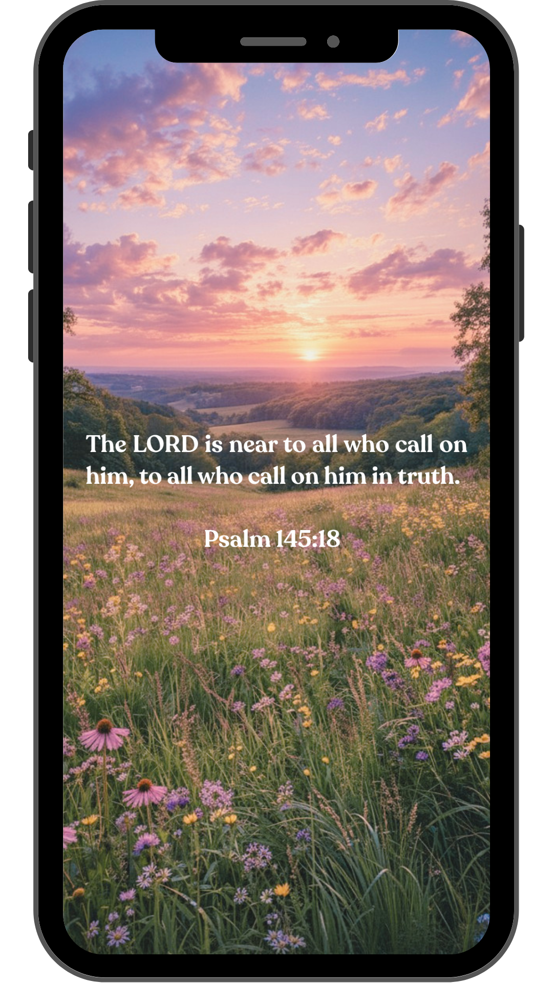 Psalm 145:18 - Phone Wallpaper