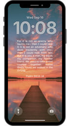 Psalm 55:12-14 - Phone Wallpaper