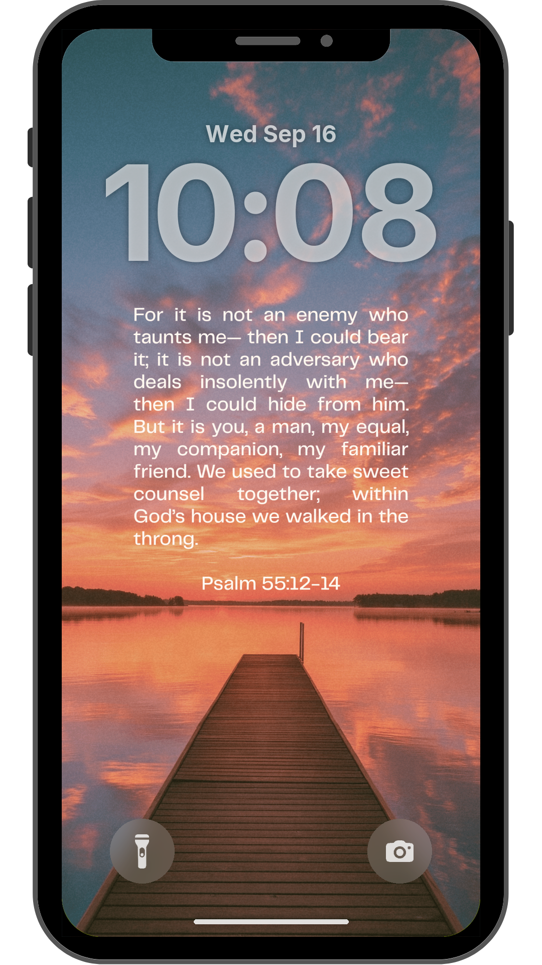 Psalm 55:12-14 - Phone Wallpaper