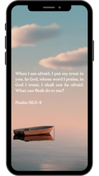 Psalm 56:3-4 - Phone Wallpaper