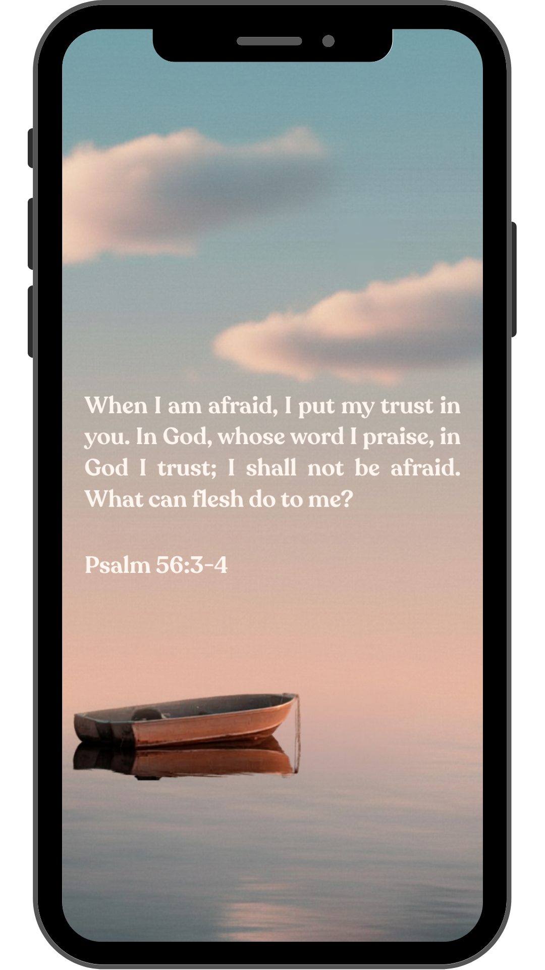 Psalm 56:3-4 - Phone Wallpaper