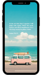 Psalm 75:2-3 - Phone Wallpaper