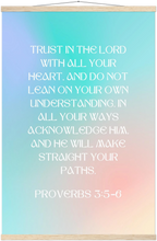 Proverbs 3:5-6 Bible Verse - Hanger Art Print - Christian Wall Decor
