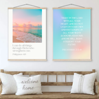 Philippians 4:13 Bible Verse - Hanger Art Print - Christian Wall Decor