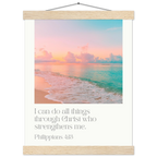 Philippians 4:13 Bible Verse - Hanger Art Print - Christian Wall Decor